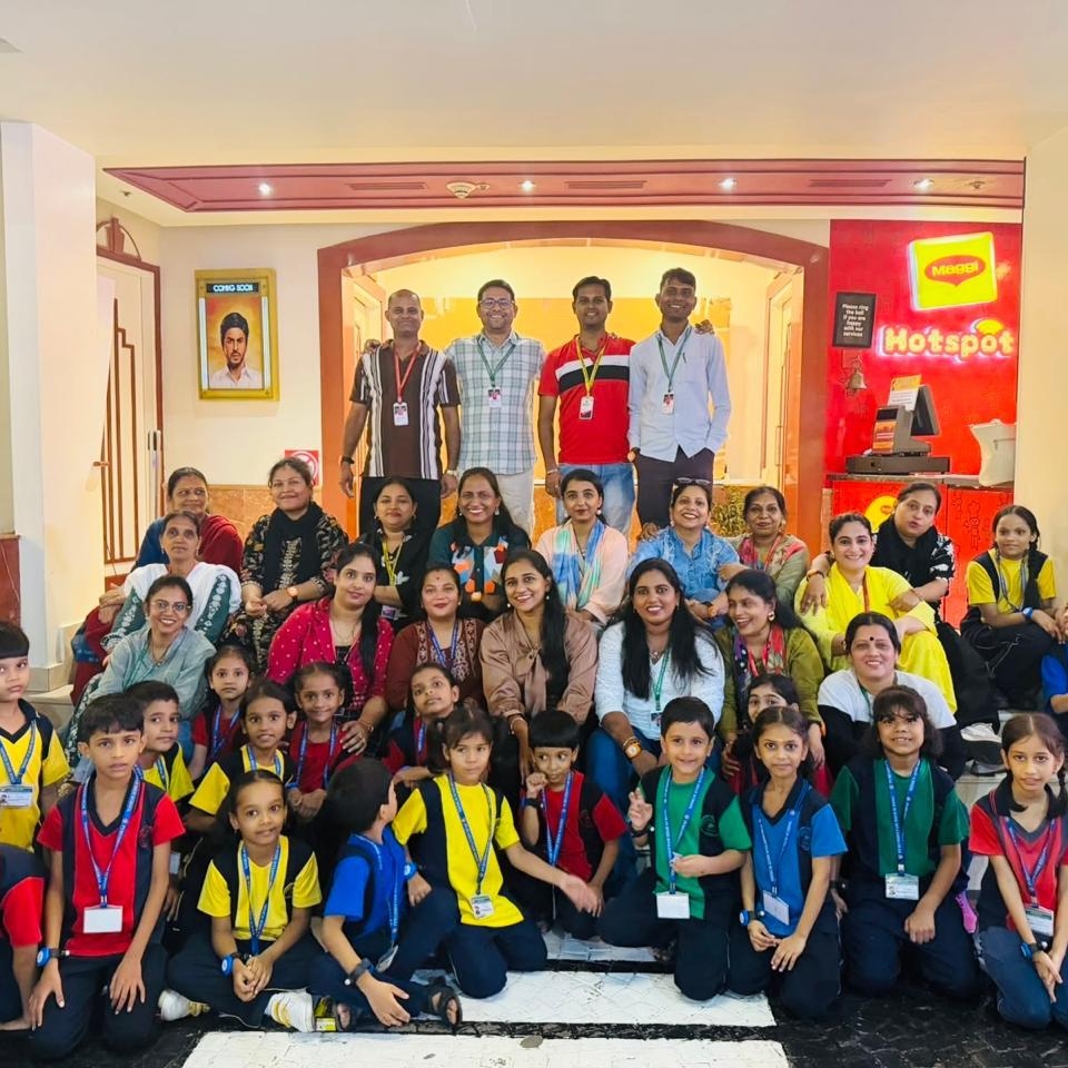 Purushottam High School students and teachers at KidZania, Mumbai