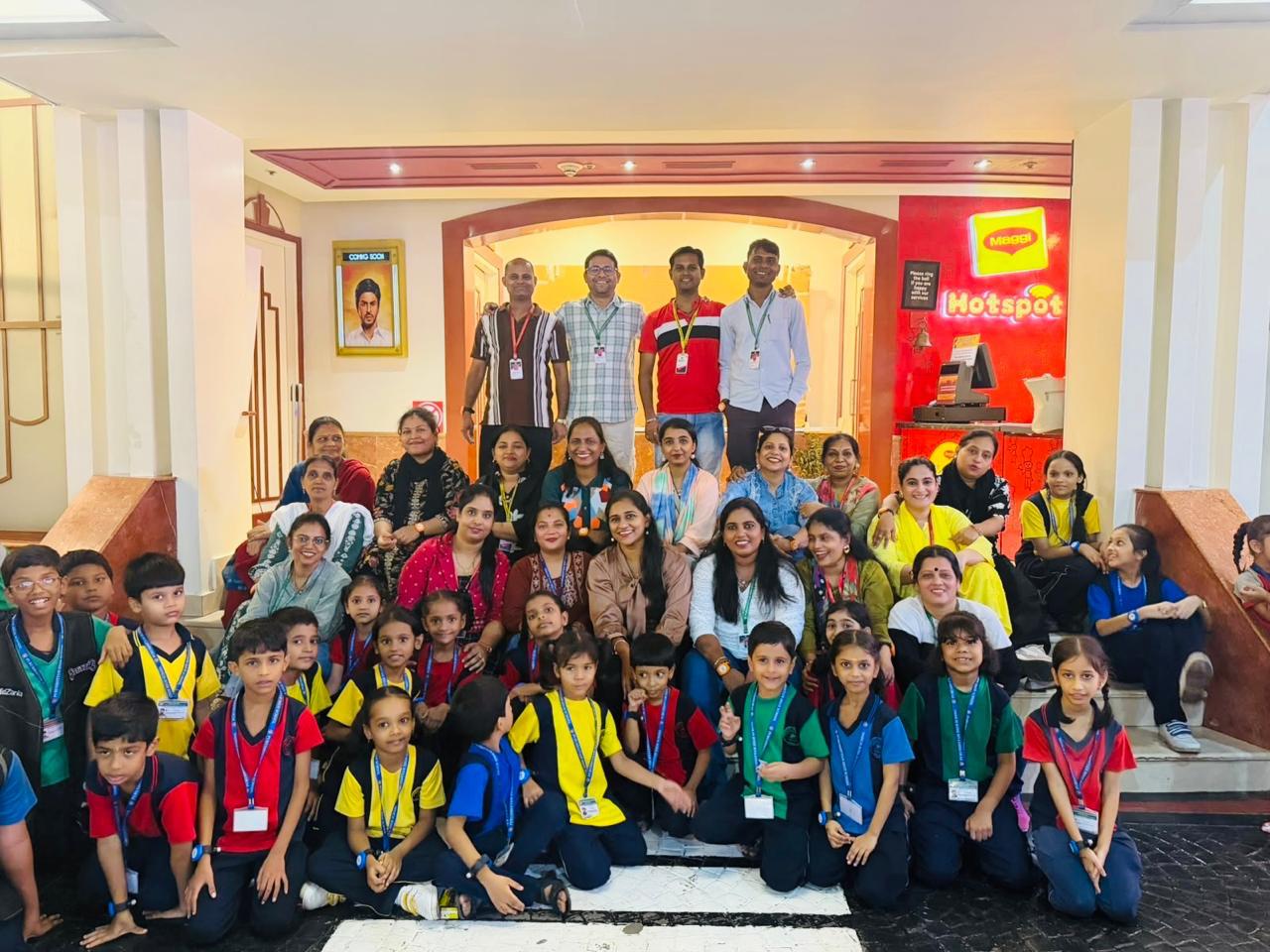 Purushottam High School students and teachers at KidZania, Mumbai